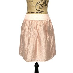 Peach Pink Pleated Schoolgirl Mini Skirt 4